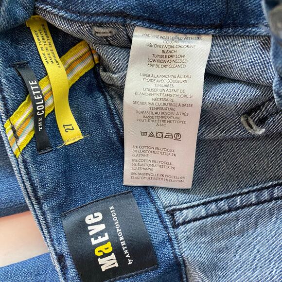 Maeve The Colette Crop High-Rise Wide-Leg Jeans Size 27 Blue - Picture 11 of 14